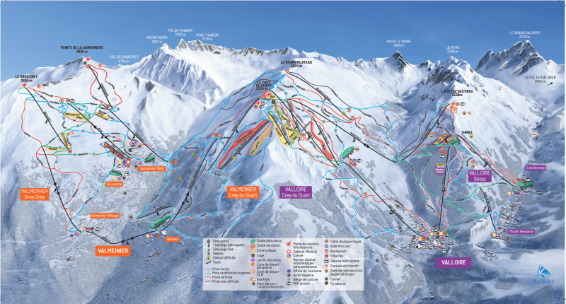 Plan des pistes