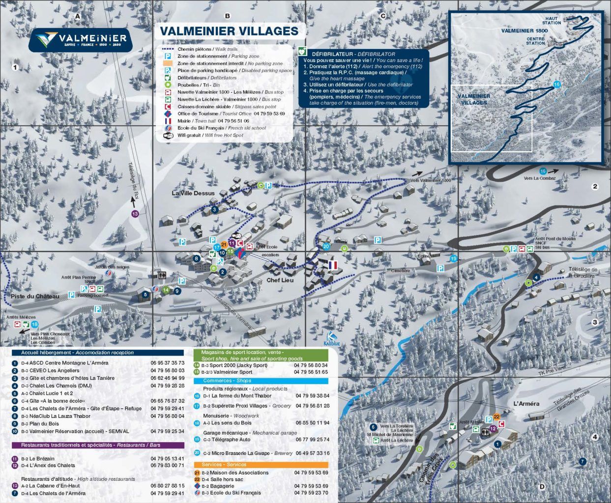 Plan de Valmeinier Village